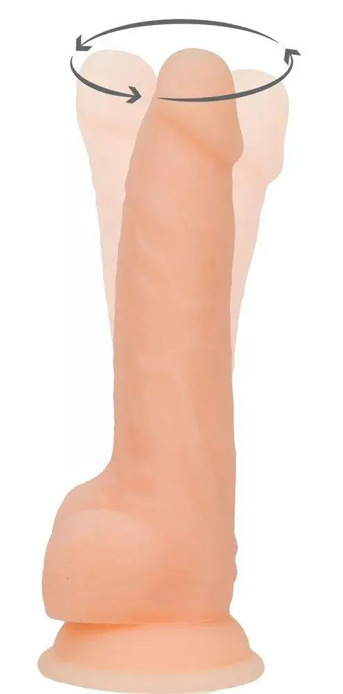 Вибратор Naked Addiction силикон — 20,3 см, вращающийся и вибрирующий Photo 2