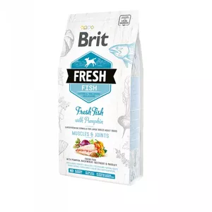 Сухой корм для собак Brit Fresh Fish with Pumpkin для взрослых крупных пород 2.5 кг
