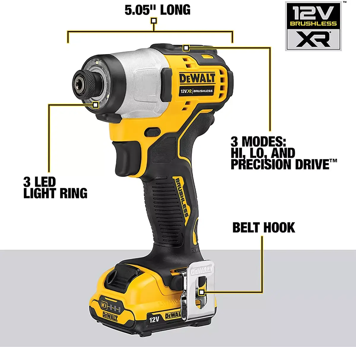 Impact driver DeWALT DCF801D2-QW, ASIN: B07YZQ8ZTC Photo 2