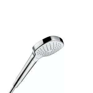 Ручная лейка для душа Hansgrohe Croma Select E — хром/белый, настенное крепление