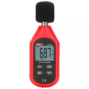 Sound Level Meter Unit UT353, 30–130 dB range, 31.5 Hz–8 kHz frequency