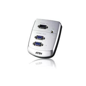 Video splitter ATEN VS-82 — 2‑port VGA output, HDB-15 connectors, max 1920x1440, silver