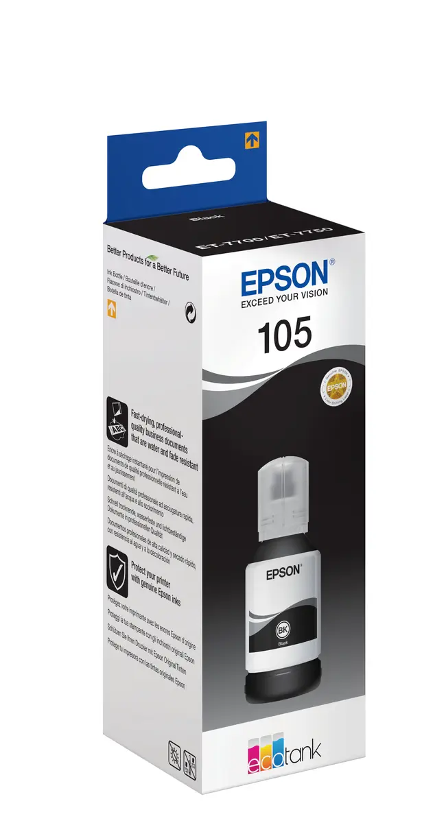 Epson 105 EcoTank pigmenta melnās tintes