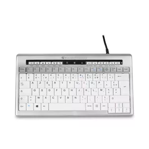 Keyboard BakkerElkhuizen S-board 840 Office USB AZERTY French Light grey White