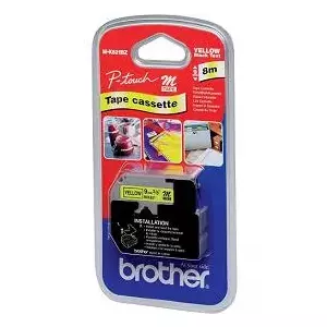 Label-making tape Brother M-K621B Black on yellow