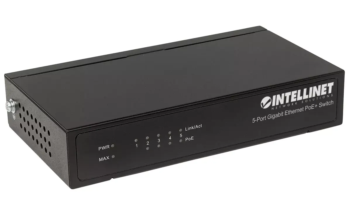 Slēdzis Intellinet 5-Port Gigabit Ethernet PoE+ Photo 2