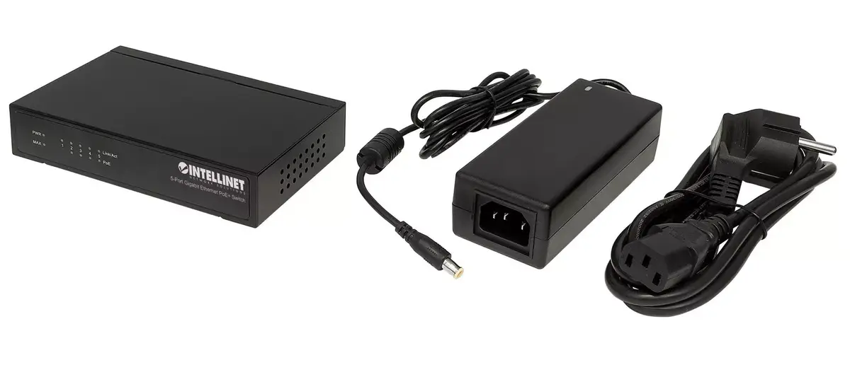 Slēdzis Intellinet 5-Port Gigabit Ethernet PoE+ Photo 5