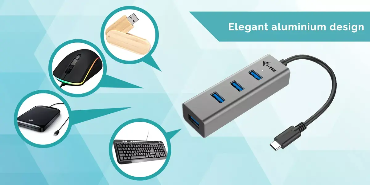 USB-C Хаб i-tec Metal 4 Port Photo 6