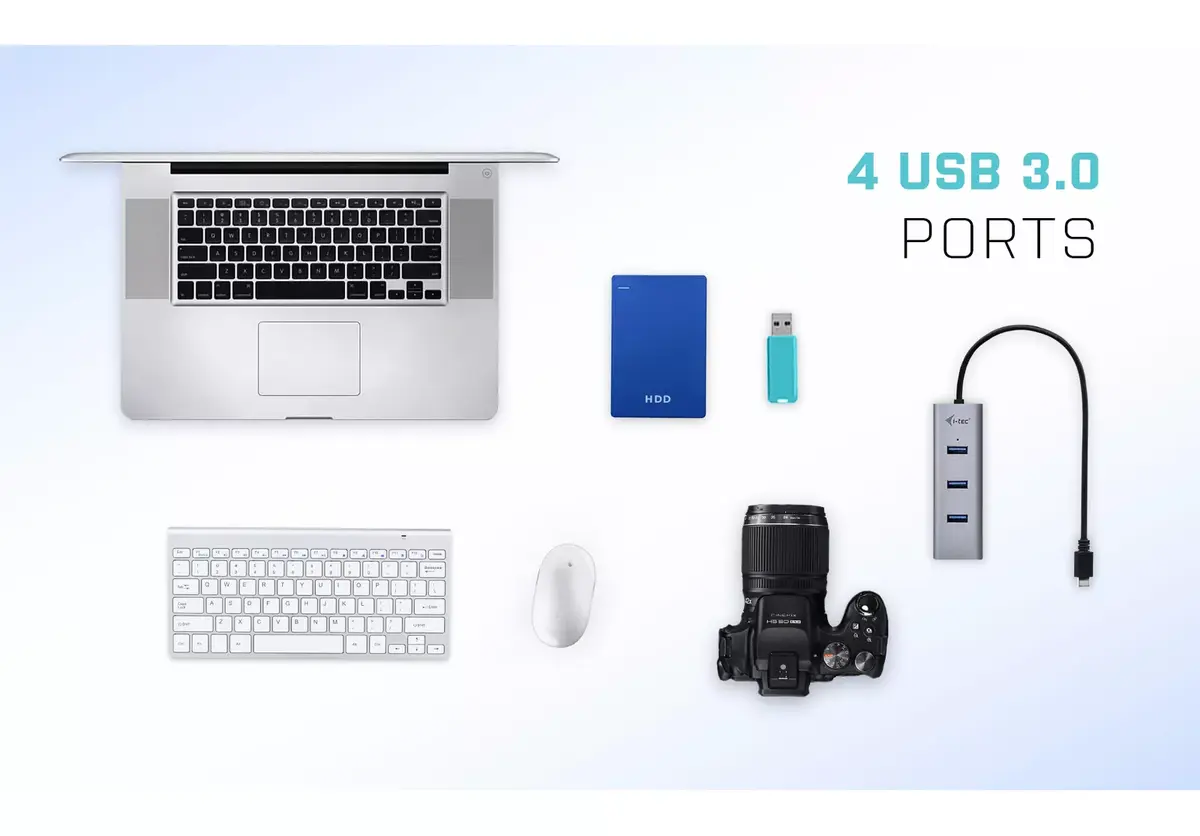 USB-C Хаб i-tec Metal 4 Port Photo 9