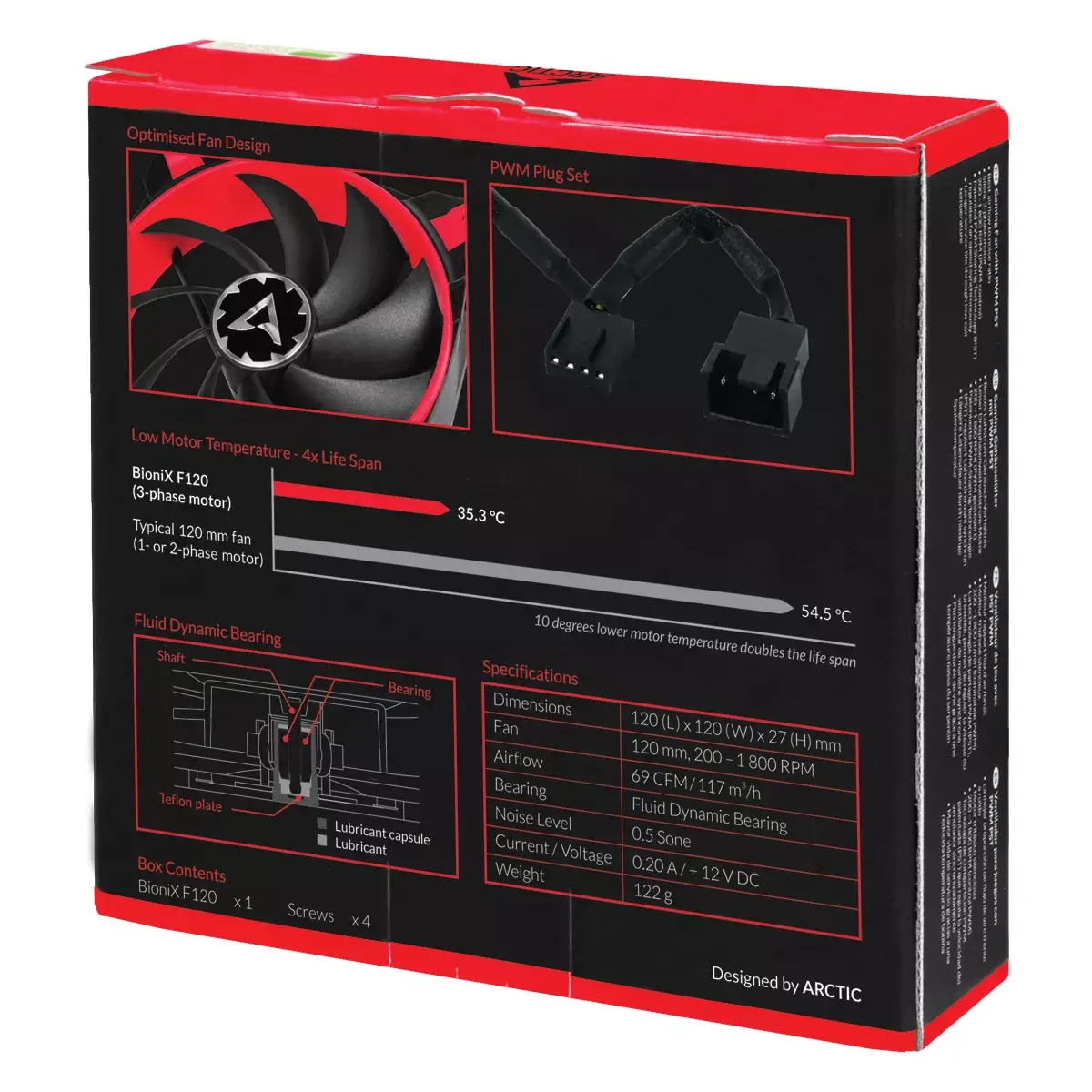 Вентилятор ARCTIC BioniX F120 Gaming Fan Photo 6