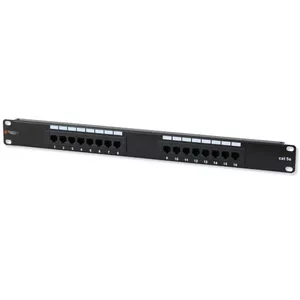 Patch Panel UTP 16 Ports RJ45 Cat.5E Techly I-PP 16-RU-C5ET