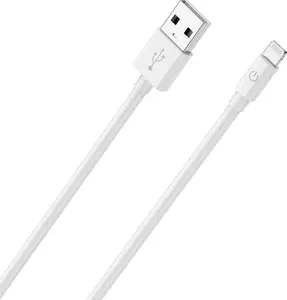 Кабель для мобильного телефона RealPower 385240 2м USB A Lightning Белый