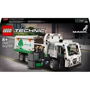 Construction toy LEGO Technic Mack LR Electric Garbage Truck 42167 — 503 pieces, motorized, size 230×80×90 mm