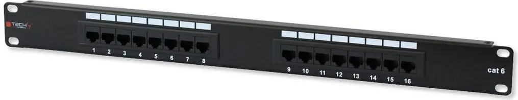 Патч-панель UTP 16 портов RJ45 Cat.6 Techly I-PP 16-RU-C6T Photo 5