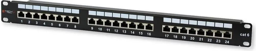 Патч-панель Techly STP 24 порта RJ45 Cat.6 I-PP 24-RS-C6T Photo 7