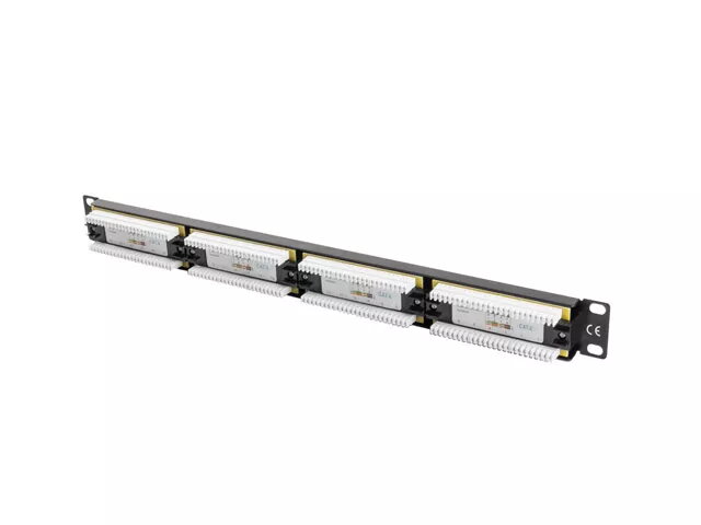 Patch panel LANBERG PPU6-1024-B 1U, 24
