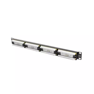 Patch panel LANBERG PPU6-1024-B 1U, 24 ports, metal, 445×44.5×32.5 mm, black