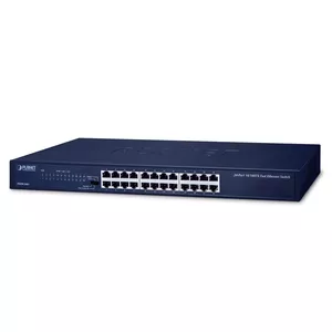 PLANET FNSW-2401 tīkla pārslēgs Nepārvaldīts Fast Ethernet (10/100) 1U Zils