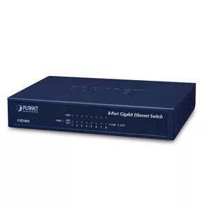 PLANET GSD-803 network switch Gigabit Ethernet (10/100/1000) Blue