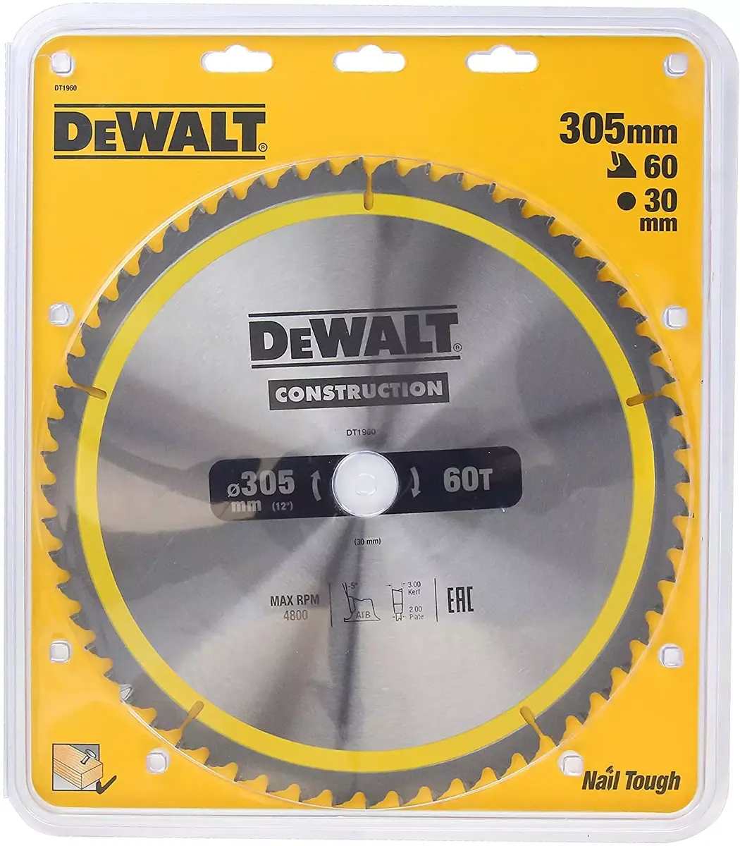 Circular saw blade DeWALT DT1960-QZ Photo 2