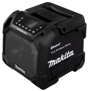 Makita DMR203B Cordless Bluetooth Speaker, 10W, Black