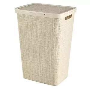 Laundry box Curver 245976 jute 58L cream 43x34x60cm