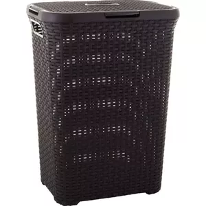 Laundry box Curver 189206 Natural Style 60L dark brown