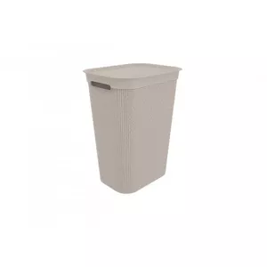 Glabāšanas kaste Rotho Brisen taisnstūra 50 L kapučīno, tehnopolimērs, ar vāku, 34×43.1×52.9 cm