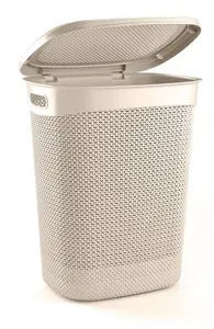 UCSAN Drop Design Laundry Basket, 52L, Cream