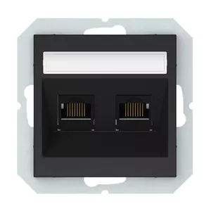 VILMA KLRJ45-26E2-02 RJ45 Data Socket, Black
