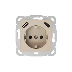 Розетка LIREGUS SOCKET IUK-3-01 R/ONC — электрическая настенная розетка, вес 0.0922 кг