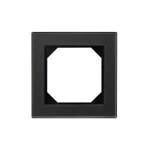 LIREGUS 1-way frame black glass K14-245-01E/BG – single-gang wall frame for switch or socket