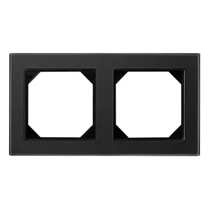 LIREGUS 2-Way Frame, Black Glass
