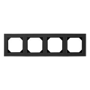 LIREGUS 4-Way Frame, Black Glass