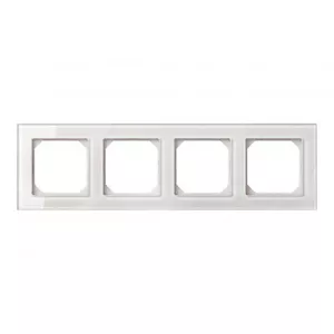 LIREGUS FRAME K14-245-04 4-place glass finish mounting frame for electrical outlets, weight 0.23 kg