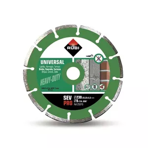 Алмазный диск RUBI SEV 230 PRO сегментный для сухой резки, 230 мм, модель 25916