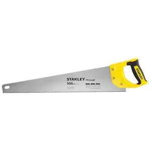 Hand saw STANLEY STHT20368-1 — 55 cm steel blade, 0.85 mm thickness, rubber handle