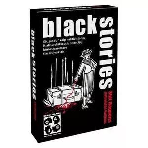 Tabletop game Brain Games Black Stories Shit Happens LT — party card game, storytelling, dark humor
