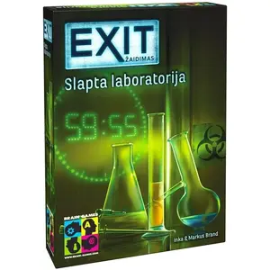 Настольная игра Brain Games EXIT THE SECRET LAB — кооперативная головоломка в стиле квеста
