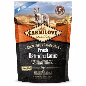 Dry Dog Food CARNILOVE Fresh Ostrich & Lamb 1.5 kg — Adult, Lamb & Ostrich