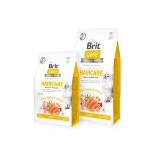 Сухой корм для взрослых кошек Brit Care с курицей и лососем, 2 кг