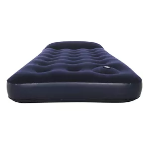 Inflatable airbed Bestway Flocked EASY Single 1.85m x 76cm x 28cm, vinyl, blue
