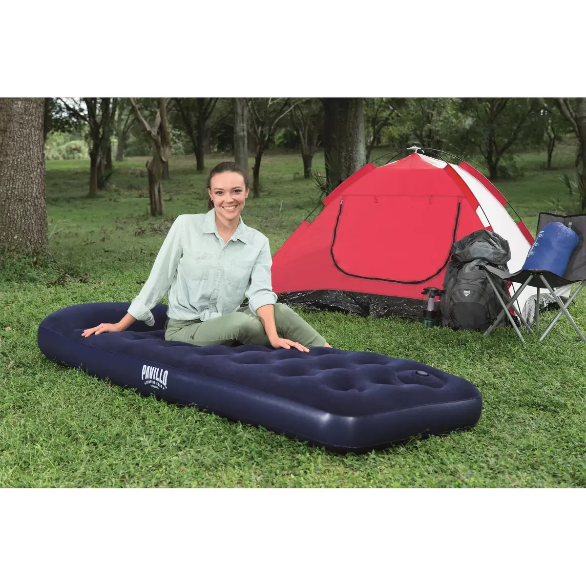 Bestway Flocked EASY vienvietīgs matracis 1,85×76×28 cm Photo 19
