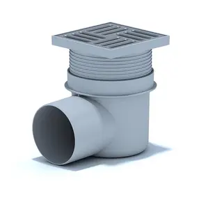 ANI PLAST TA1612 Horizontal Floor Trap with Stainless Steel Grill 110mm