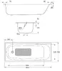 BLB Europa Steel Bathtub 150x70 cm Photo 2