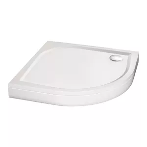 SET LARGO RO90 shower tray, panel white
