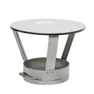 Chimney roof flashing WADEX model 101 for 200 mm diameter vertical chimney pipe