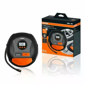 Portable Car Tyre Inflator Ledvance OSRAM TYRE INFLATE 450 12V digital compressor 5.5 bar