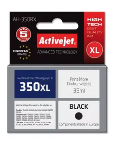 Картридж ActiveJet AH-350RX совместимый для HP 350XL CB336EE — чёрный, XL, 35 мл, пигментный