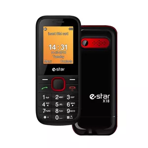 eSTAR X18 4.5 cm (1.77") 70 g Black, Red Feature phone